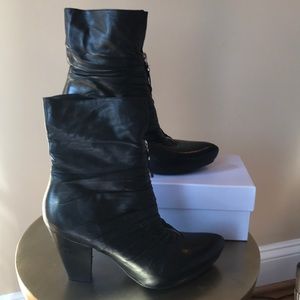Super soft black Carthies booties